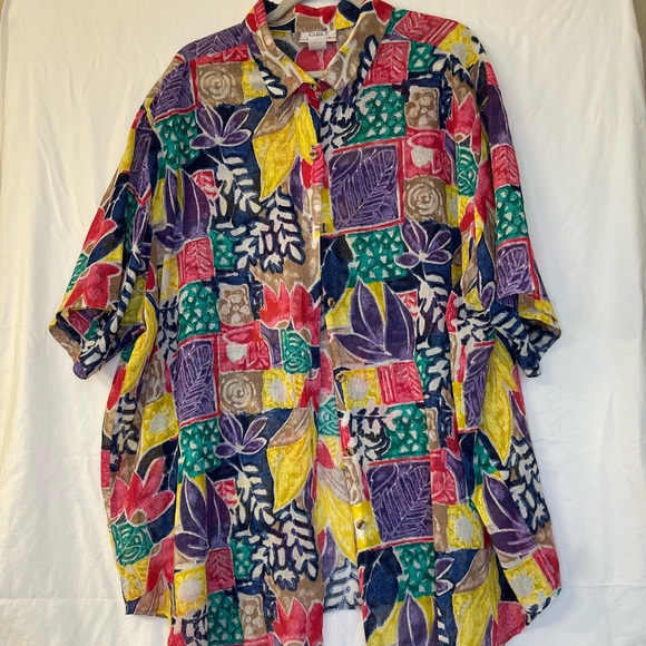 CST Studio Tops - Women’s 3X colorful shirt CST